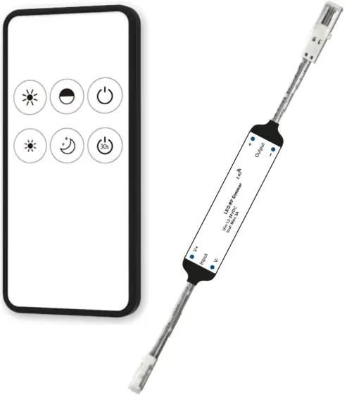 Neue Kollektion ISOLED LED Funk PWM-Controller MiniAMP inkl. Fernbedienung, 12-24V DC, 3A