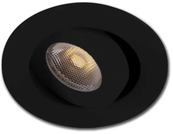 Mega-Angebot ISOLED LED Einbauleuchte MiniAMP schwarz, 3W, 24V DC, warmweiß, dimmbar