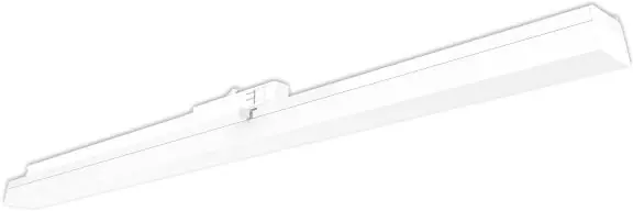 ISOLED 3-PH Linearleuchte 1200mm, 40W, warmweiß, weiß Geprüft