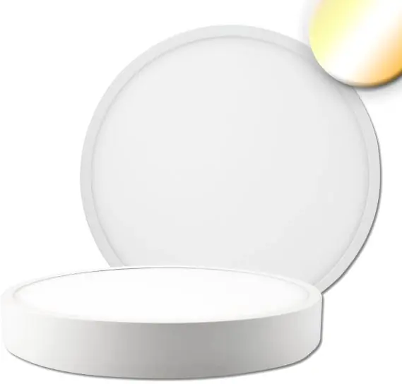 Heißes Angebot ISOLED LED Deckenleuchte PRO weiß, 30W, rund, 300mm, ColorSwitch 2700K|3000K|4000K, dimmbar