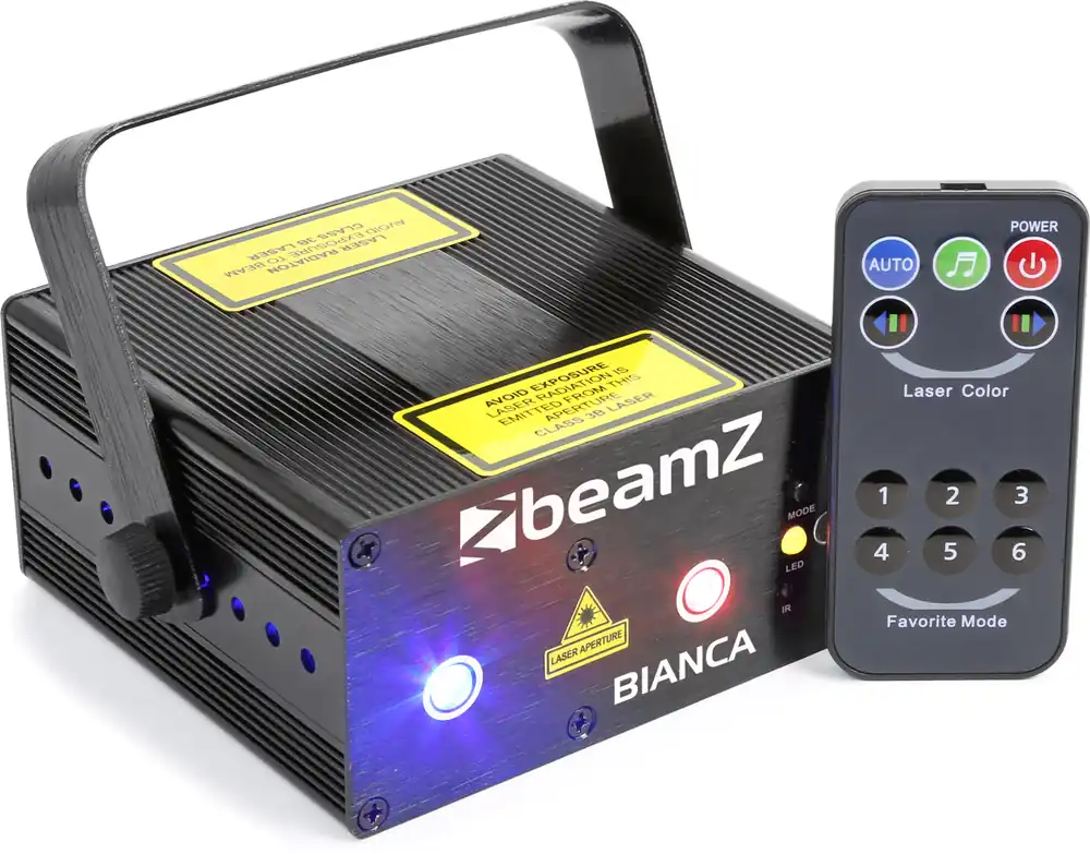 Kostenfreie Lieferung beamZ Bianca Doppellaser 330mW RGB Gobo IRC