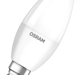 Expressversand OSRAM LED Base LED Lampe Kerzenform matt (ex 40W) 5,5W / 4000K Kaltweiß E14 4er Pack