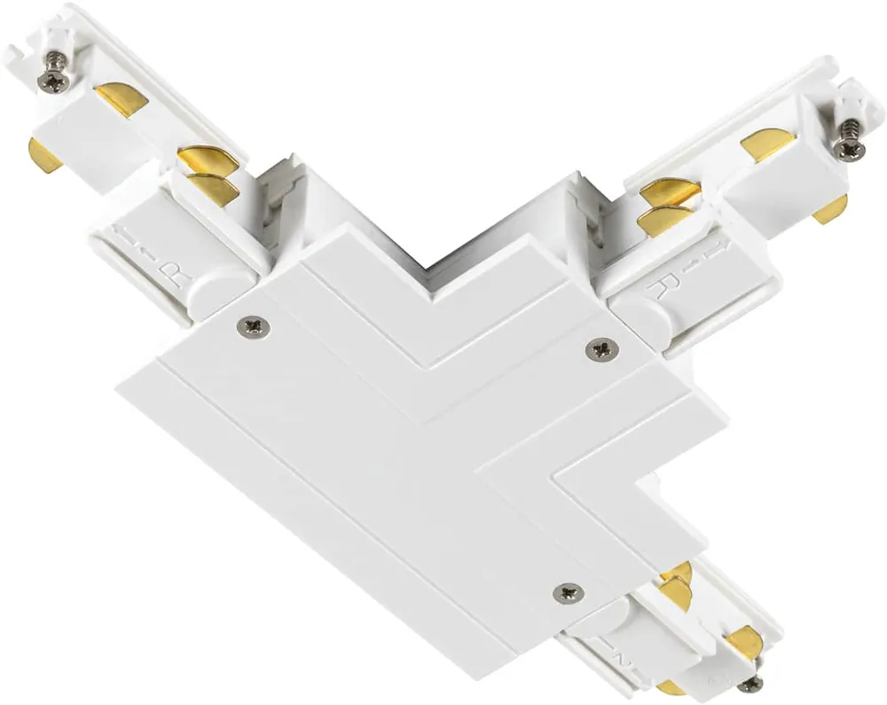 SLV T-Verbinder, für S-TRACK 3-Phasen-Einbauschiene, Erde außen rechts, weiß, DALI Aktuell