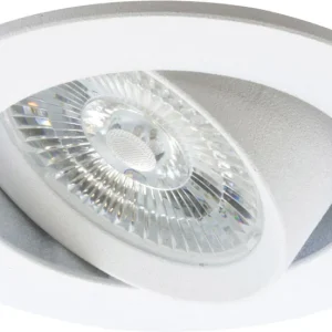 Ausverkauf ISOLED LED Einbauleuchte Slim68 MiniAMP weiß, rund, 8W, 24V DC, warmweiß, nicht dimmbar