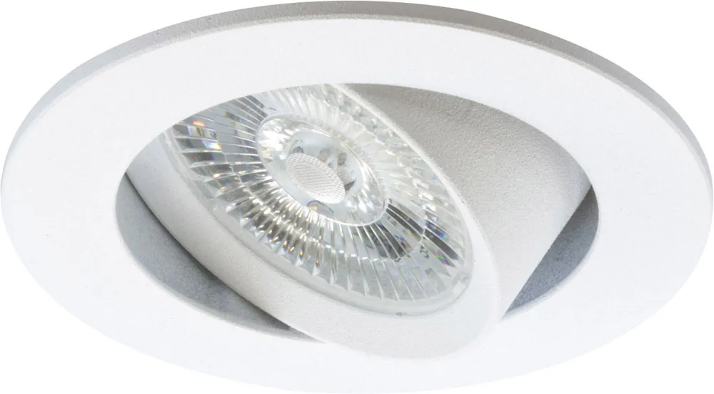 Ausverkauf ISOLED LED Einbauleuchte Slim68 MiniAMP weiß, rund, 8W, 24V DC, warmweiß, nicht dimmbar
