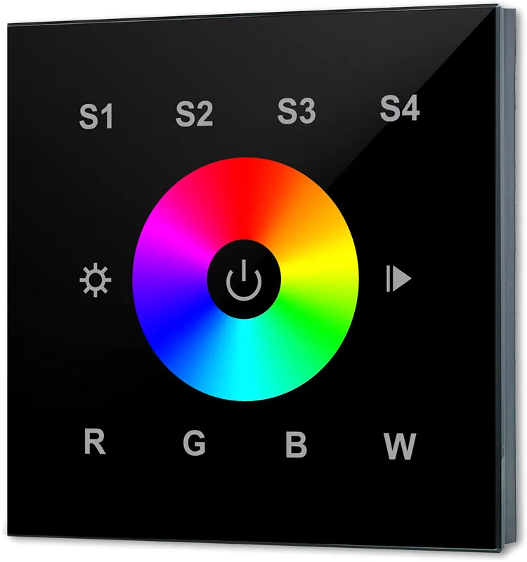 ISOLED DALI DT8 RGB+W 1 Einbau-Touch Master-Controller schwarz 100-240V AC / DALI-Bus Online Kaufen