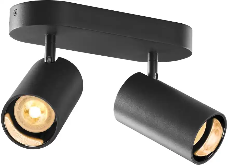 SLV ASTO TUBE, Deckenaufbauleuchte, zylindrisch, max. 2x10W, schwarz Letzte Chance