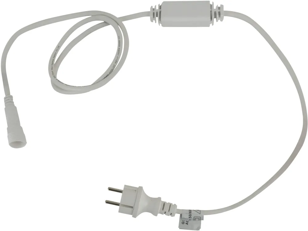 SHOWTEC Stromkabel für LED-Lichterkette / Eiszapfen Weiß - Schukostecker Gratis Versand