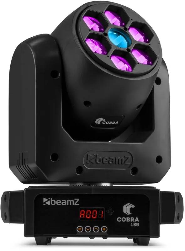 beamZ Cobra 160 Spot 100W Moving Head mit 6x 10W B-Eye Expressversand