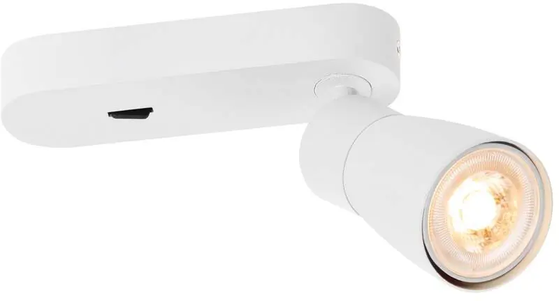 Neu Im Sortiment SLV PURI 2.0 Dome, Wand- und Deckenaufbauleuchte, Schalter, rechteckig, 1x max. 6W GU10, weiß