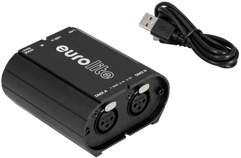 Preisreduziert EUROLITE USB/LAN-DMX 2x512ch Interface