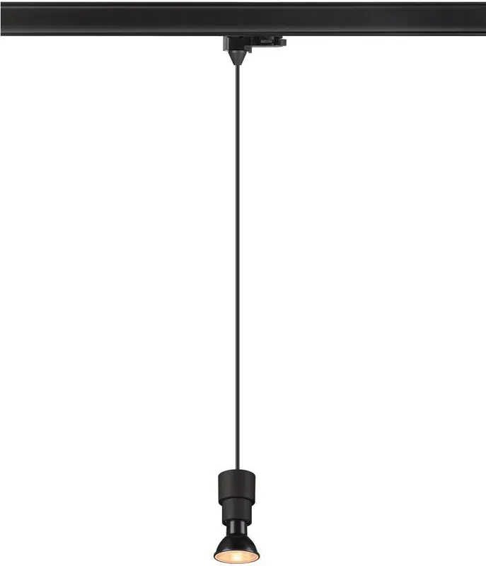 SLV PURI 2.0 Basic, 3~ Pendelleuchte, GU10, Pendellänge 200cm, 1x max. 6W, schwarz Sofort Bestellen