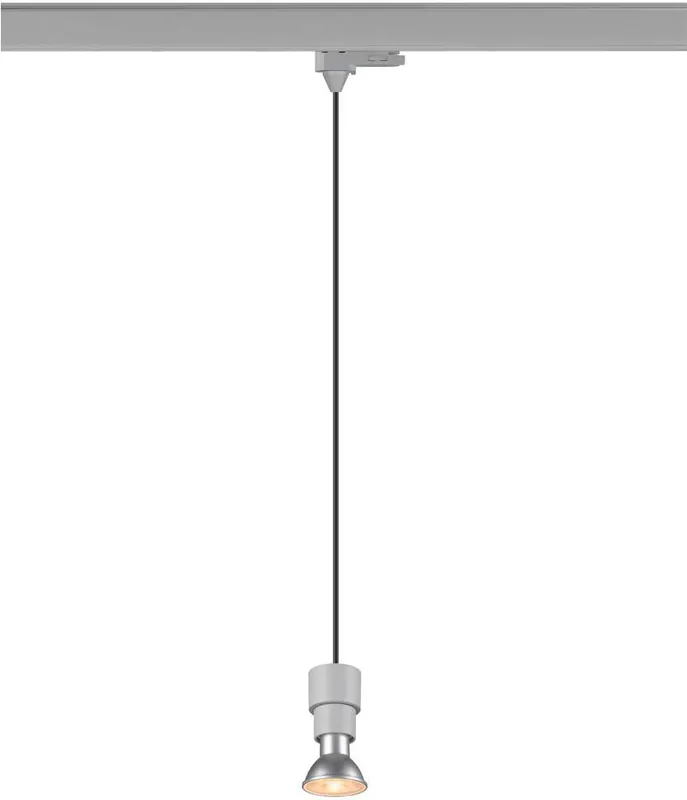Preisreduziert SLV PURI 2.0 Basic, 3~ Pendelleuchte, GU10, Pendellänge 200cm, 1x max. 6W, grau