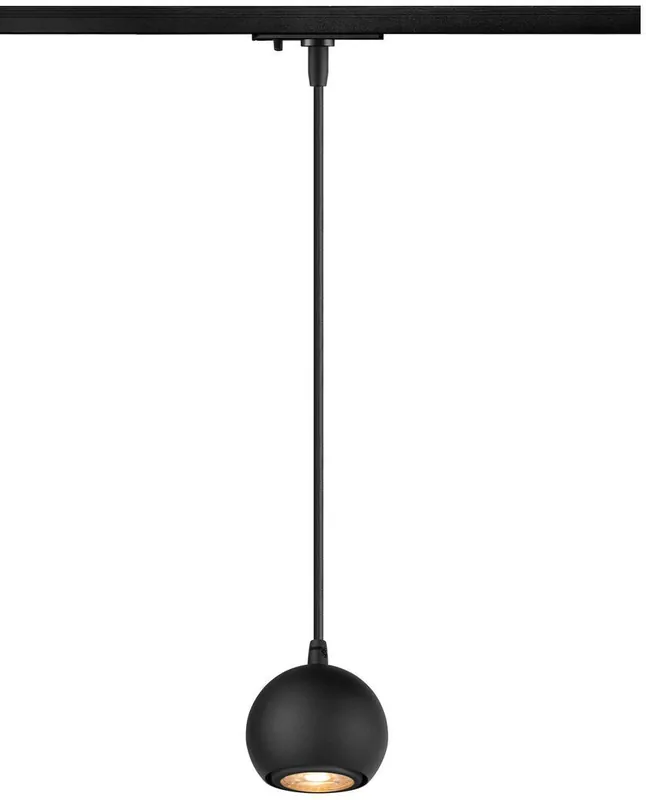 SLV LIGHT EYE® 90, 1~ Pendelleuchte, GU10, Pendellänge 150cm, 1x max. 6W, matt schwarz Solange Der Vorrat Reicht