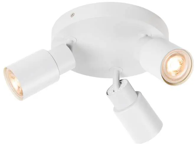 Garantierte Lieferung SLV PURI 2.0 Tube, Wand- und Deckenaufbauleuchte, rund, 3 x max. 6W GU10, weiß