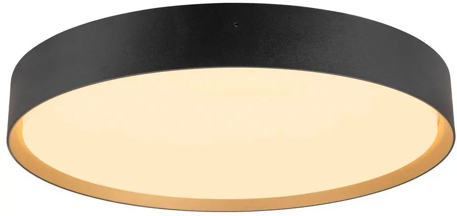 Kostenloser Versand SLV DECONA, Wand- und Deckenaufbauleuchte, rund, 2700/3000K, 23W, PHASE, schwarz / gold