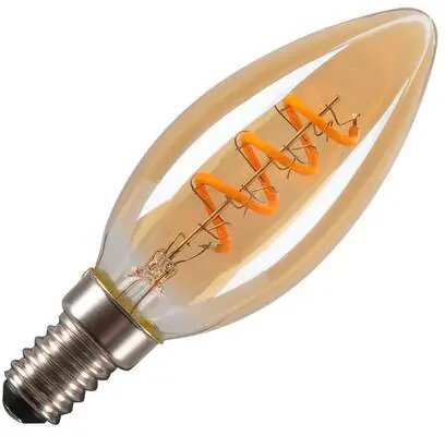 Geprüft SLV LED C35, LED-Leuchtmittel, gold, E14, 2W, 1800K