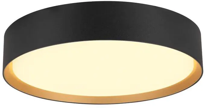 Günstig SLV DECONA 30 CL, PHASE, Deckenaufbauleuchte, rund, 3000/4000K, 17 W, schwarz / gold