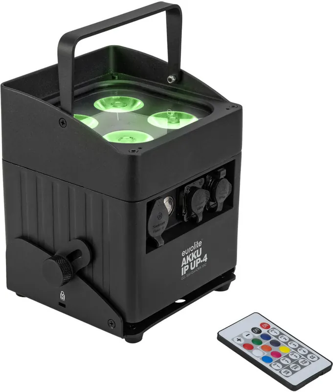 Abverkauf EUROLITE AKKU IP UP-4 QCL Spot QuickDMX MK2