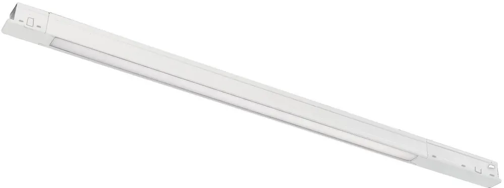 ISOLED Track48 Leuchte Mini Linear, weiß, 42cm, 10W, prismatisch, 48V DC, 3000K, CRI90, Line Geprüft