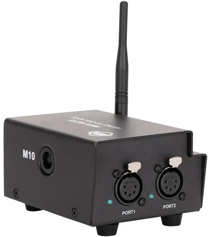Ausverkauf ADJ Wifi Net 2 Drahtloser Knoten mit zwei Anschlüssen und integriertem 2,4-G-WLAN