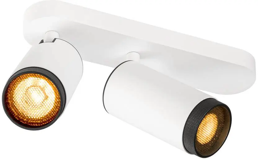 SLV GRIP! L, SPOT CL, double, QPAR51, Deckenaufbauleuchte, zylindrisch, 2 x max. 6 Watt, weiß Aktuell