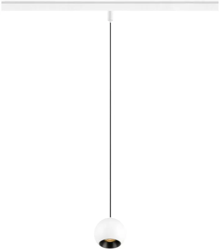 SLV LIGHT EYE® 2.0, 48V Pendelleuchte, DALI, Pendellänge 200 cm, 3000K, 30°, weiß / schwarz Kostenloser Versand