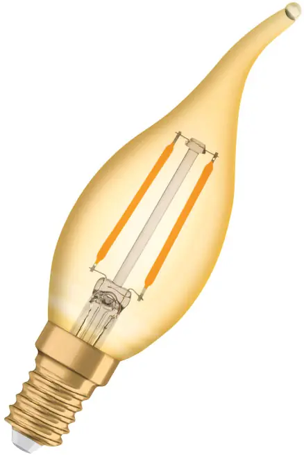 Preisreduziert Osram VINTAGE 1906 LED CLASSIC BA 12 1.5 W/2400K E14