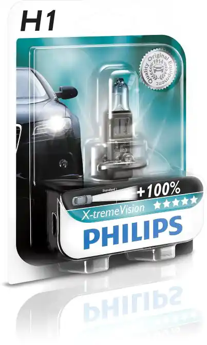 Philips Autolampe H1 X-treme Vision B1 55W 12V P14,5s 12258XVB1 Preisreduziert
