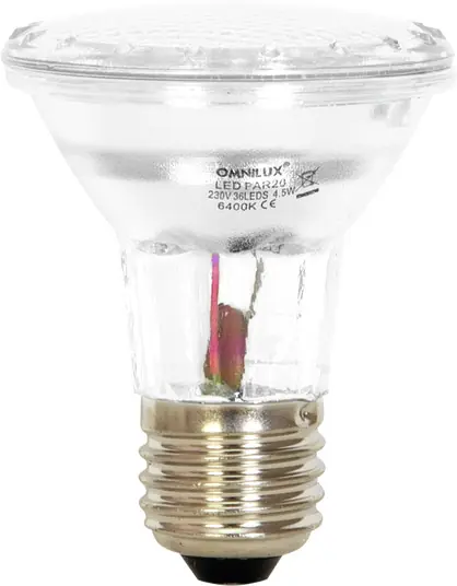 OMNILUX PAR-20 240V E27 36 LED gelb Echt