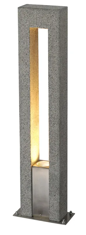 Schneller Versand SLV ARROCK ARC GU10 Stehleuchte, Granit, salt & pepper, GU10, max. 3