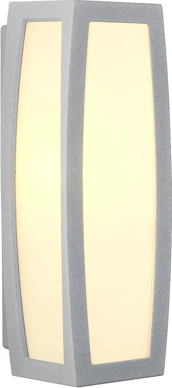 SLV MERIDIAN BOX Wandleuchte, silbergrau, E27, max. 20W, mit Sensor Nur Für Kurze Zeit