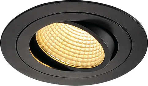 Top-Preis NEW TRIA LED DL ROUND Set, mattschwarz, 12W, 38°,2700K,inkl. Treiber,Clip