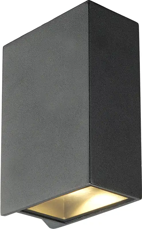 SLV QUAD 2 XL, Wandleuchte, eckig, anthrazit, LED, 2x3,2W, 3000K, up-down Schnäppchen