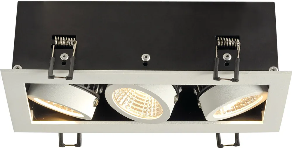 Online Kaufen SLV KADUX 3 SET Einbauleuchte, LED, 3000K, weiß matt, 3x9W