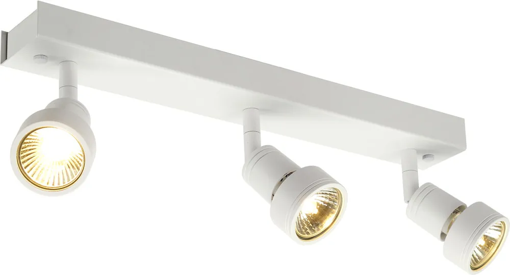 SLV PURI 3 Deckenleuchte, matt- weiss, 3xGU10, max. 3x50W, mit Decoring Sofort Bestellen