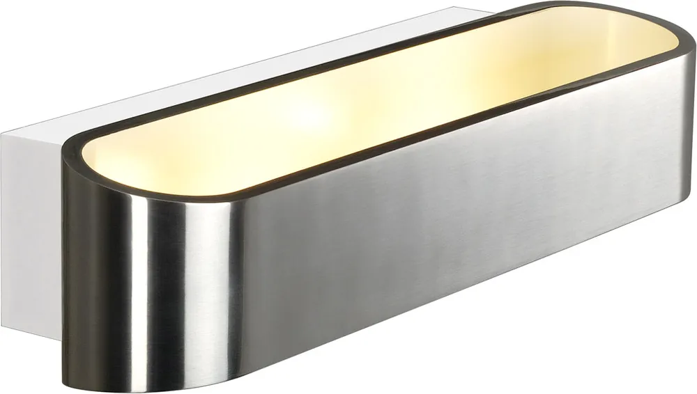 SLV ASSO LED 300 Wandleuchte, oval, alu brushed, 2x5W, 3000K Knallerangebot