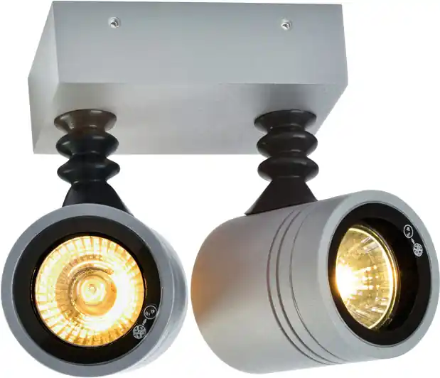 Angebot SLV MYRA WALL Outdoor Wand- und Deckenleuchte, QPAR51, IP55, silbergrau