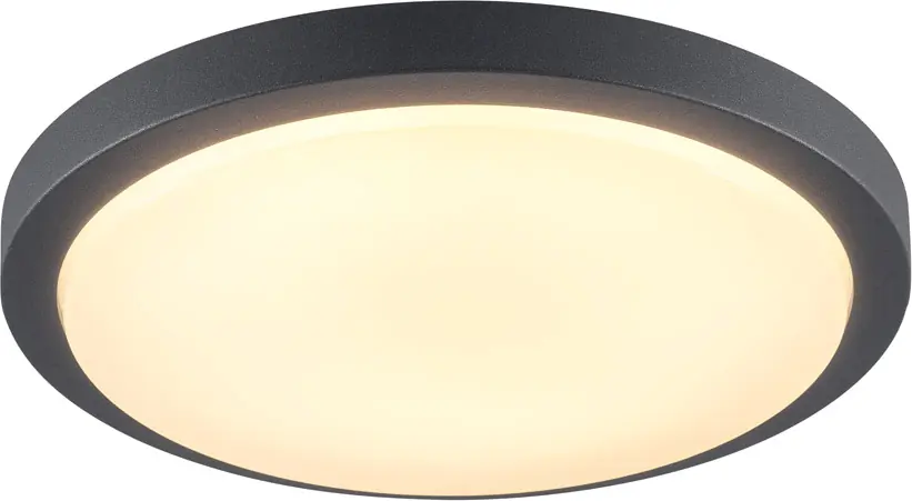 Echt SLV AINOS Deckenleuchte, LED, 3000K, rund, anthrazit, mit Sensor