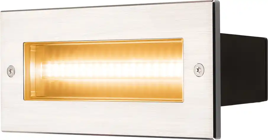 SLV BRICK Outdoor Wandeinbauleuchte, LED, 3000K, edelst., IP67, 230V, 10W Kostenfreie Lieferung