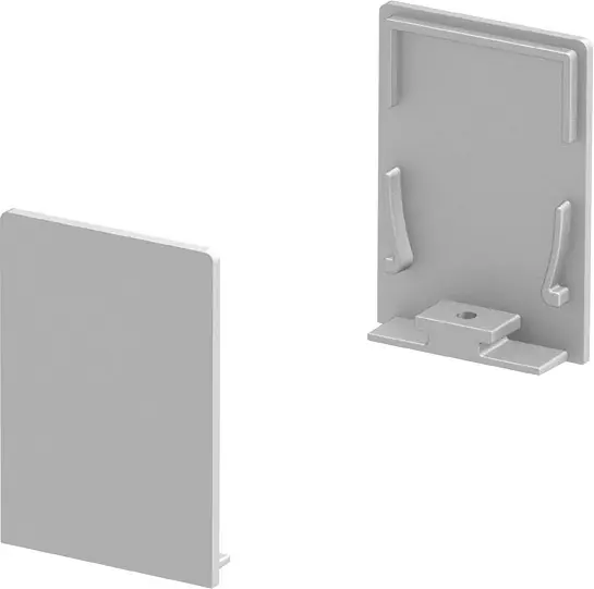 SLV ENDKAPPEN, für GRAZIA 20 Aufbauprofil standard, 2x, hohe Ausf., alu Markenware