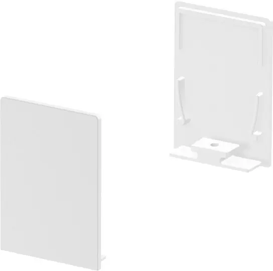 Must-Have SLV ENDKAPPEN, für GRAZIA 20 Aufbauprofil standard, 2x, hohe Ausf., weiß