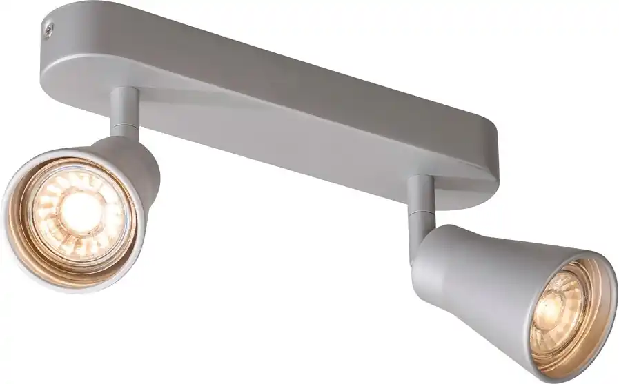SLV AVO CW Double, Indoor Wand- und Deckenaufbauleuchte, QPAR51, silber Mega-Angebot