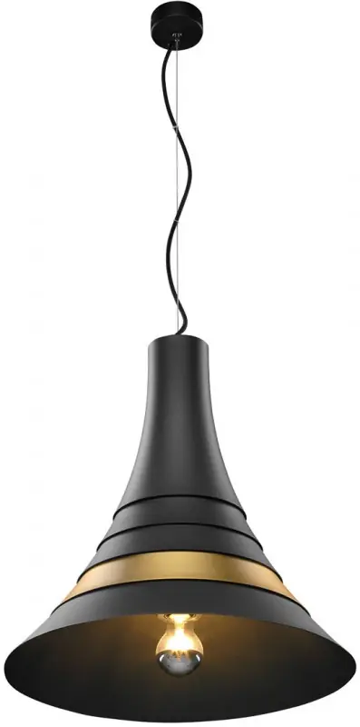 SLV BATO 45 PD, Indoor Pendelleuchte, schwarz/messing, E27, max. 60W Meistverkauft