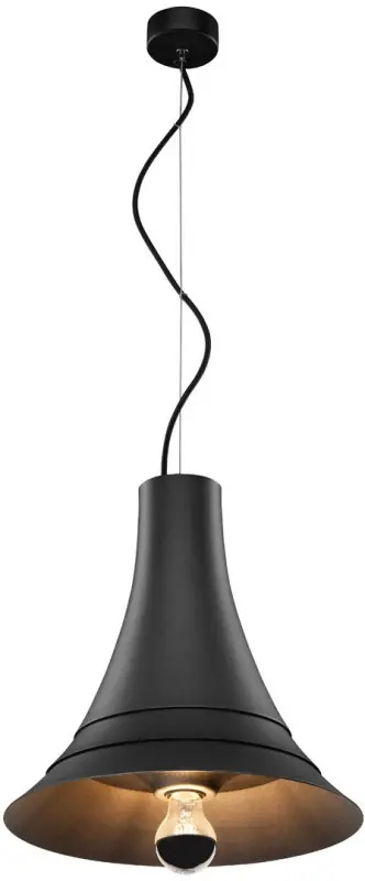 SLV BATO 35 PD, Indoor Pendelleuchte, schwarz, E27, max. 60W Geprüft