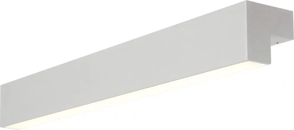 SLV L-LINE 60 LED, Wand- & Deckenleuchte, IP44, 3000K, 1500lm, silbergrau Kostenloser Versand