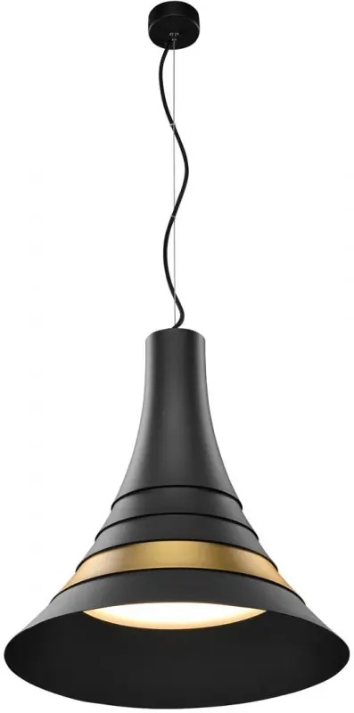 Wochenendangebot SLV BATO 45 PD, LED Indoor Pendelleuchte, schwarz/messing, LED, 2700K