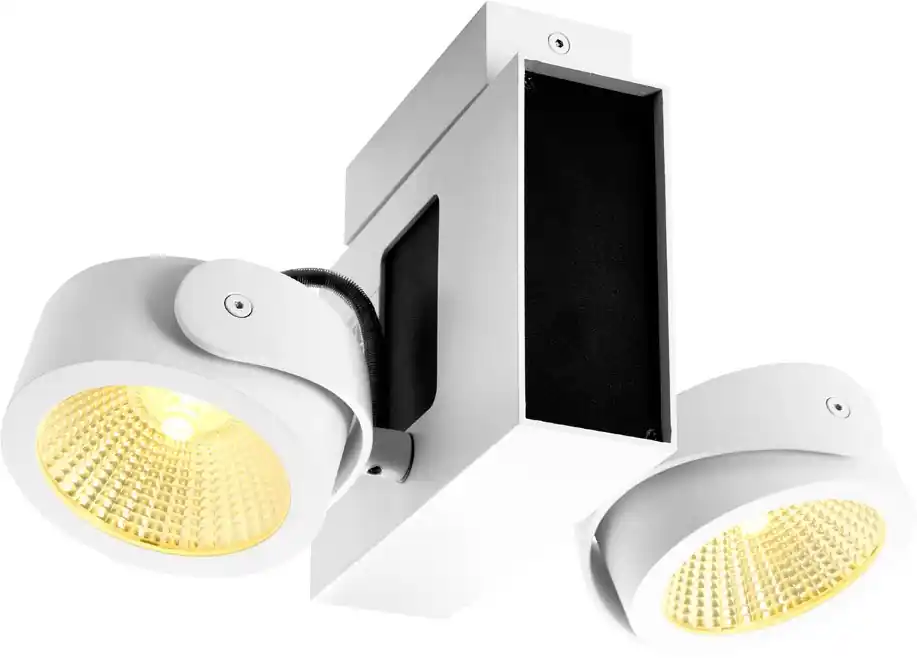 Direkt Vom Hersteller SLV TEC KALU CW, LED Indoor Wand- und Deckenaufbauleuchte, 2x weiß/schwarz