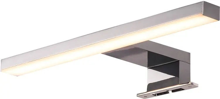 SLV DORISA, Spiegelleuchte, LED, 4000K, kurz, chrom, IP44 Expressversand