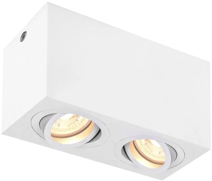 Highlight SLV TRILEDO, Indoor Deckenaufbauleuchte, QPAR51, 2x, weiß, max 10W